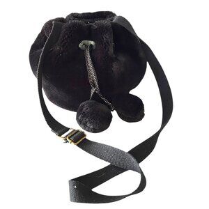 Zara Girls Faux Fur Bucket Purse Crossbody Witchy Whimsigoth Dark Fairy